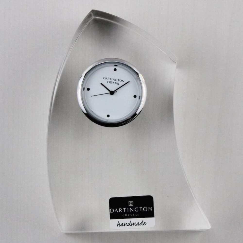 Dartington Crystal Medium Crescent‎ Clock - Picture 2 of 4